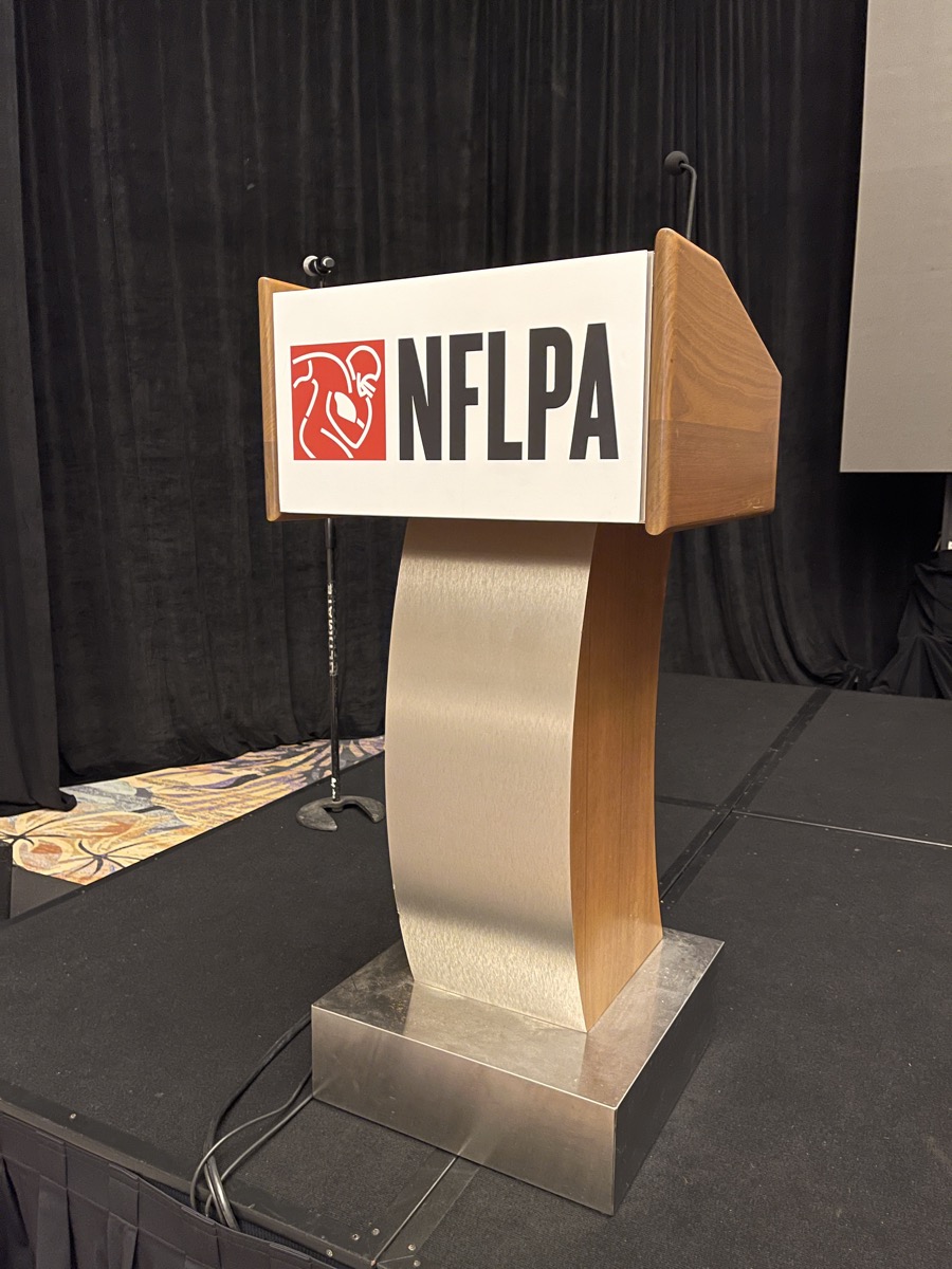 Podium Mounted Sign